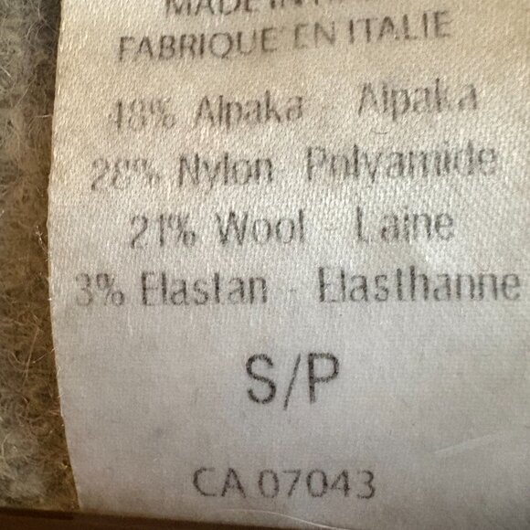 Bartolini Gray Sweater – Made in Italy – Alpaca / Nylon / Wool - Picture 3 of 6